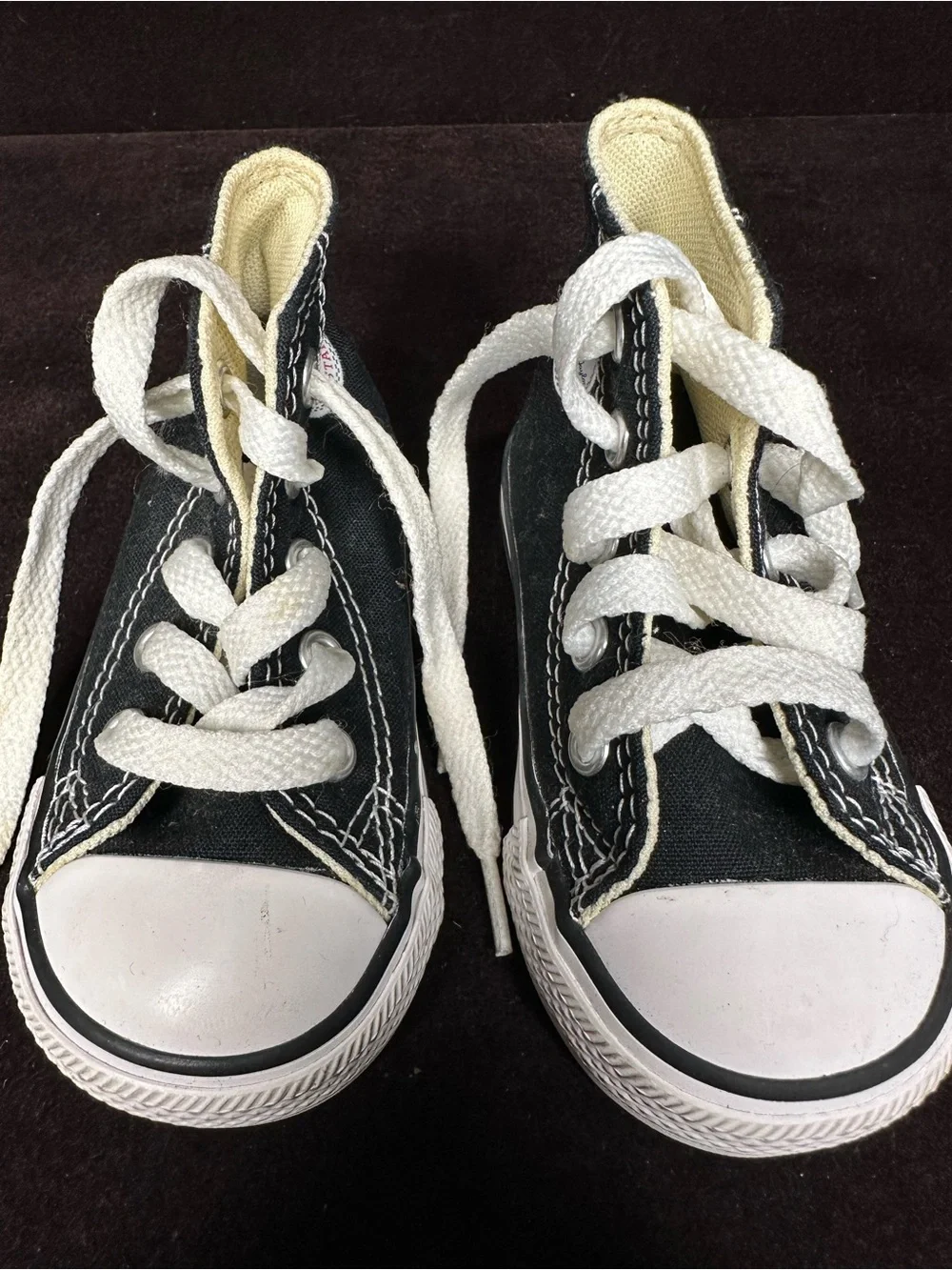 Converse Chuck Taylor All Star High Top Black Infant Size 4 (7J231)